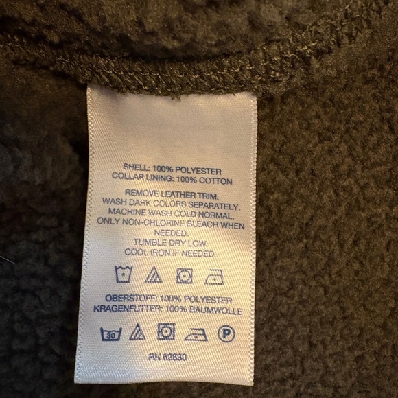 Lands' End Green Zip Up Sweater with Textured Knit size XL 46/48 - Picture 4 of 4